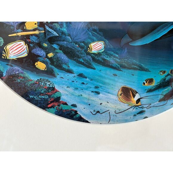 Robert Wyland Whale Waters Vintage Signed and Numbered Print Framed 16x16 - Picture 2 of 6